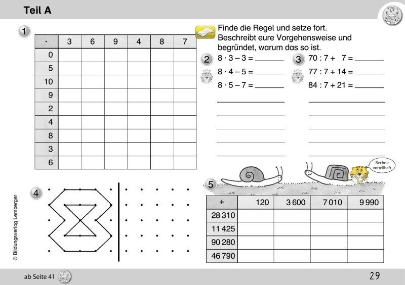 Mathetiger 4 NEU - Schulbuch Tigertrainer - Teil A (für das 1. Semester)