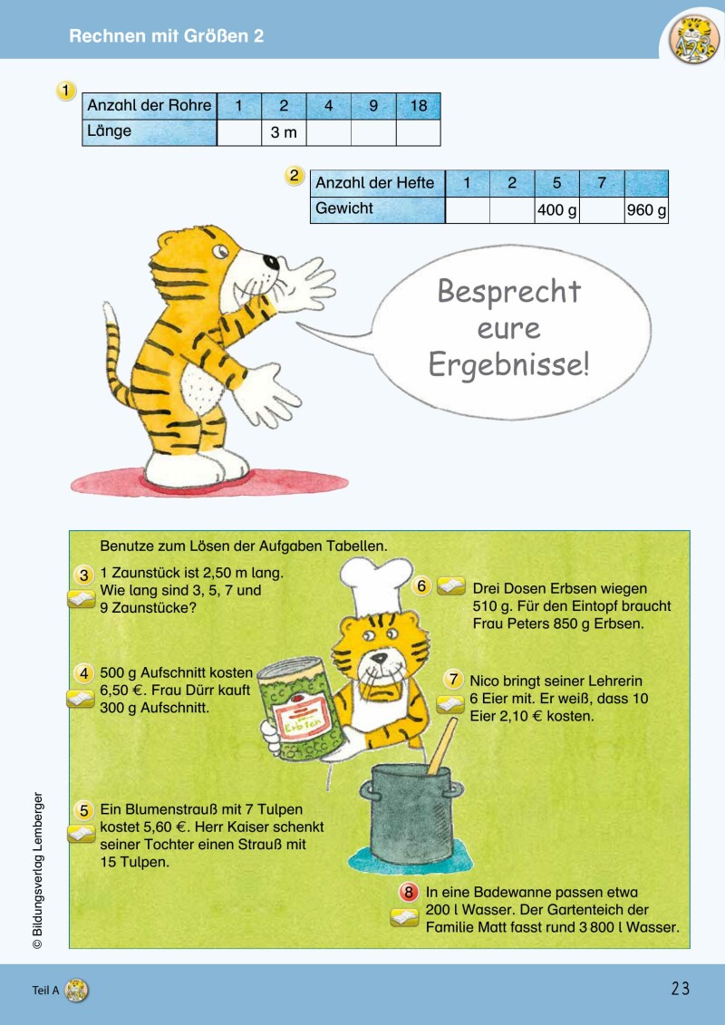 Mathetiger 4 NEU - Schulbuch Teil A (für das 1. Semester)