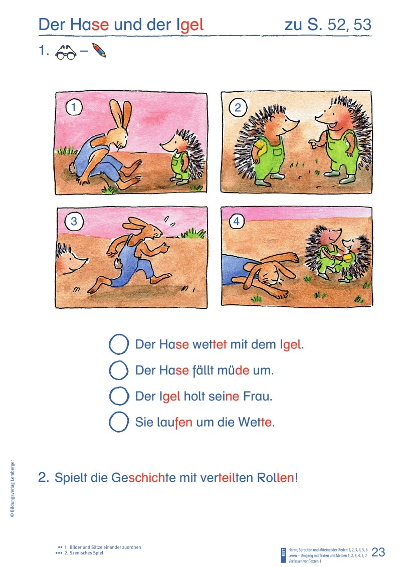 ABC der Tiere 1 - Schulbuch Kompaktausgabe: Lesen in Silben - Arbeitsheft - Teil B