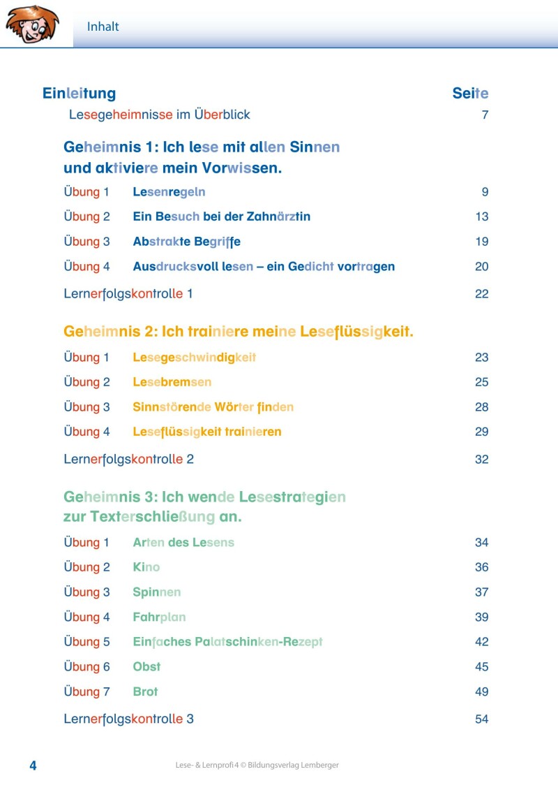 Lese- und Lernprofi 4 LP’23 v1.1 / Schulbuch – silbierte Ausgabe