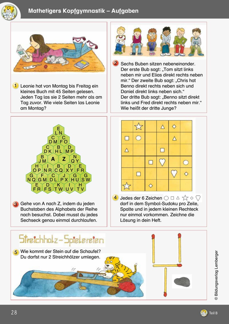 Mathetiger 4 NEU - Schulbuch Teil B (für das 2. Semester)