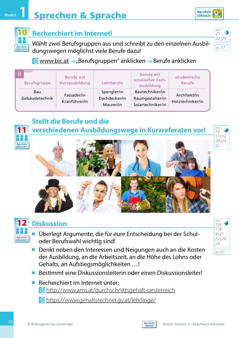 Genial! Deutsch 4 – Sprachbuch Kompakt IKT_Version 1.1: Schulbuch mit E-Book für das Leistungsniveau ”Standard”