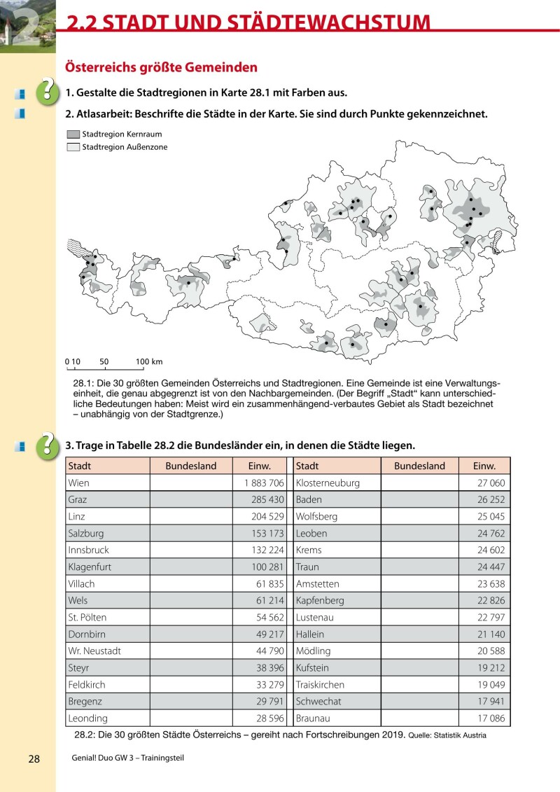 Genial! DUO Geographie/Wirtschaftskunde 3 - Trainings-Teil