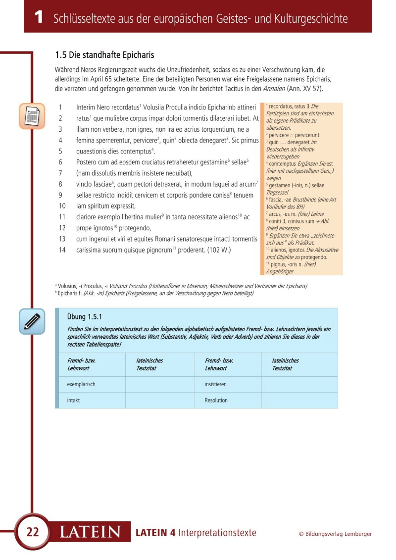 Vitae - Interpretationstexte Band 4 (für Latein vierjährig)