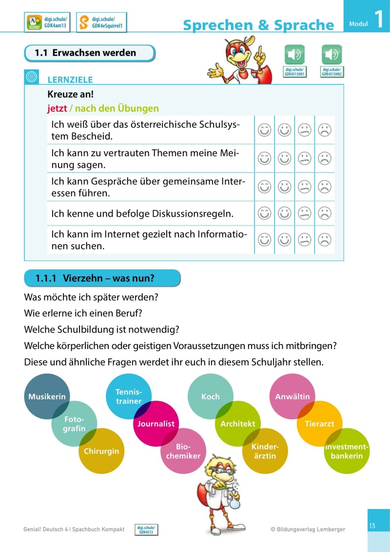 Genial! Deutsch 4 – Sprachbuch Kompakt IKT_Version 1.1: Schulbuch mit E-Book für das Leistungsniveau ”Standard”