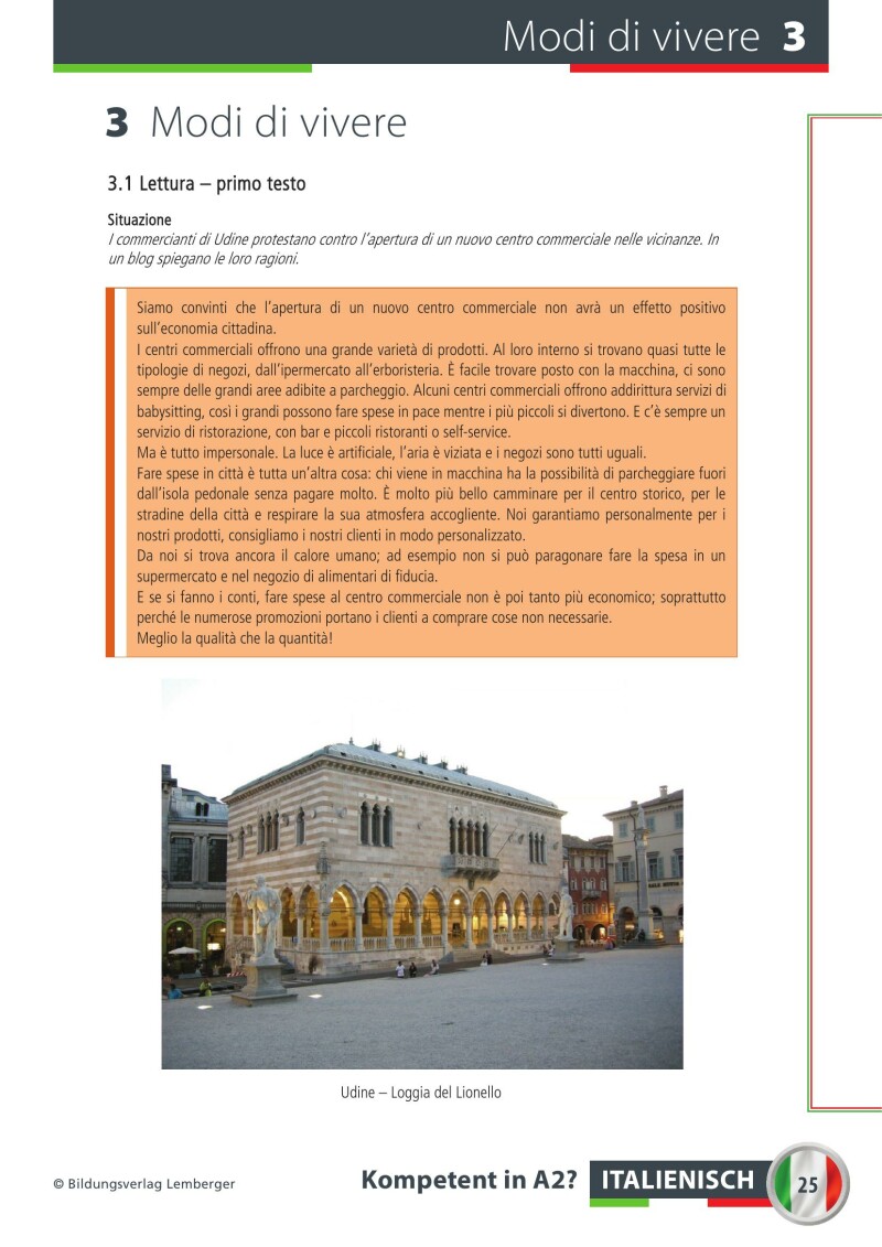 Italienisch – Kompetent in A2?_Übungsbuch / mit Audio-Files; inkl. Audio-CD