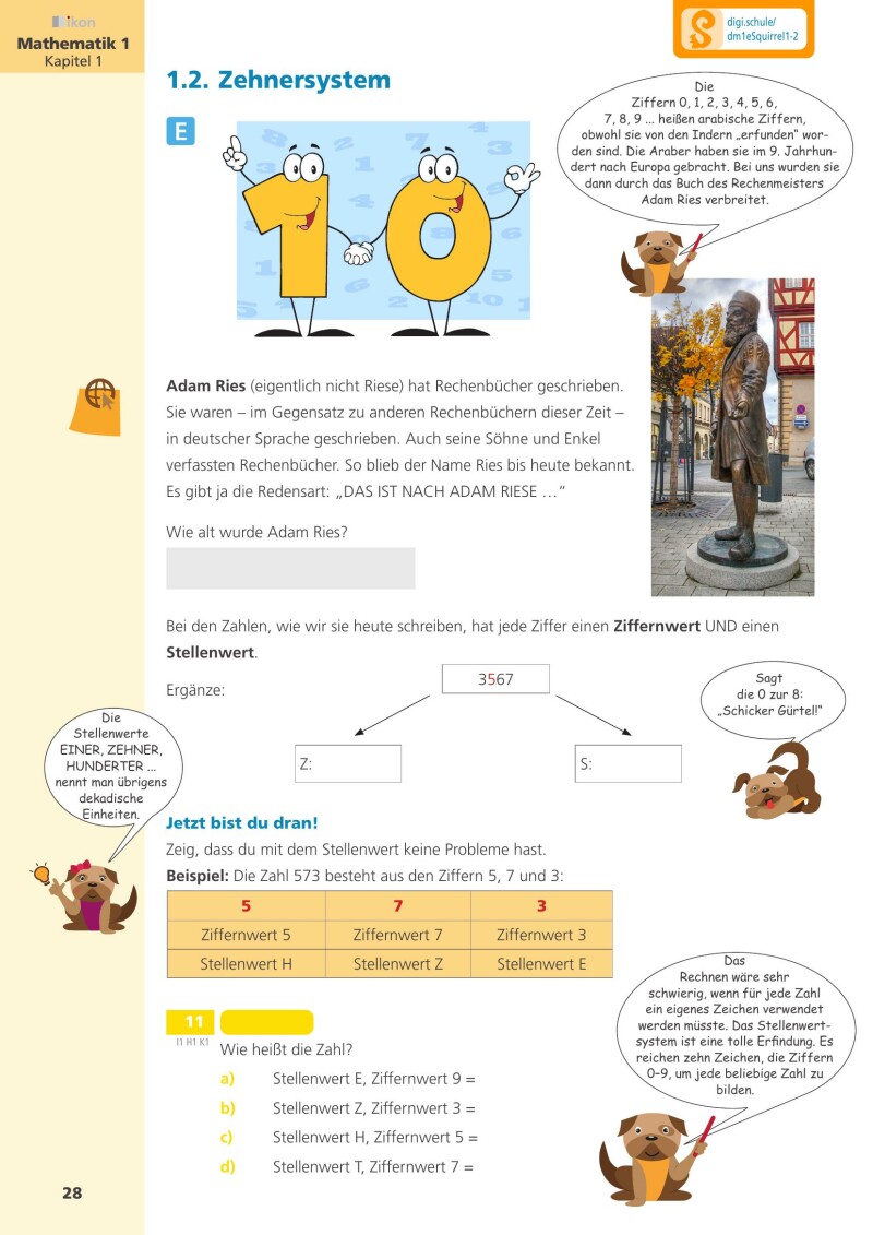 DAS Mathematikbuch 1 - Schulbuch IKT_Version 2.2: Mit Digitaler Grundbildung, Hörbuch, HÜ-/SÜ-Manager, Learning analytics, Lernvideos