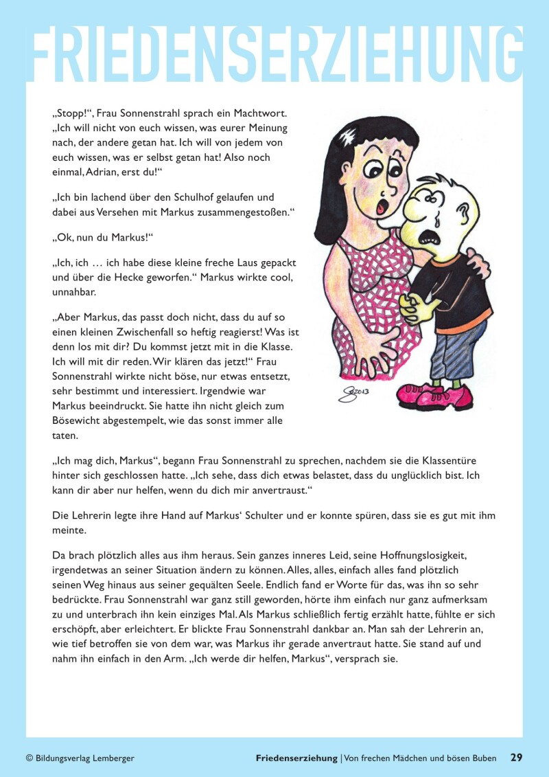 Friedenserziehung - Von frechen Mädchen und bösen Buben