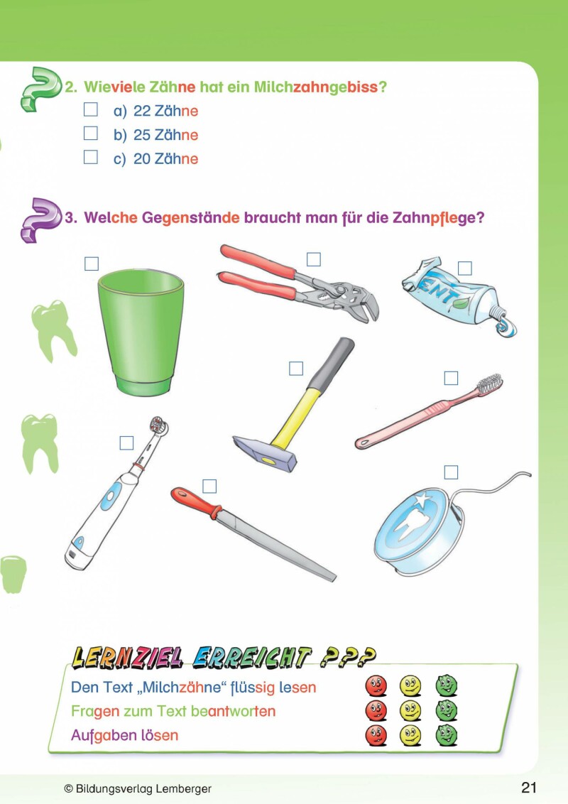 Ich kann's! - Ferien-Trainings-Heft Deutsch 1 mit Lösungen