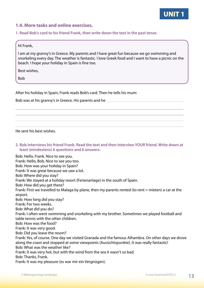 Modern English – A new Grammar4YOU_Band 2 (A1/A2)