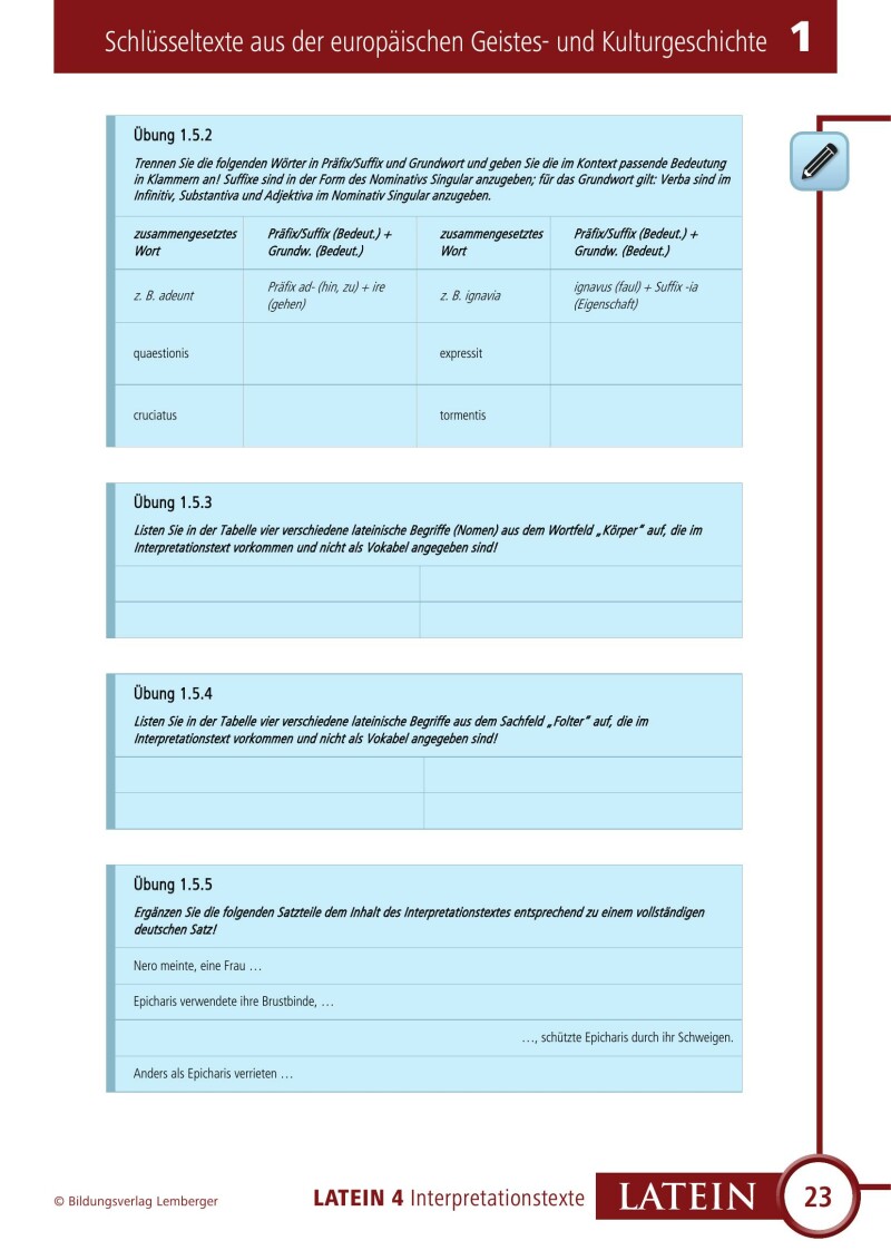 Vitae - Interpretationstexte Band 4 (für Latein vierjährig)
