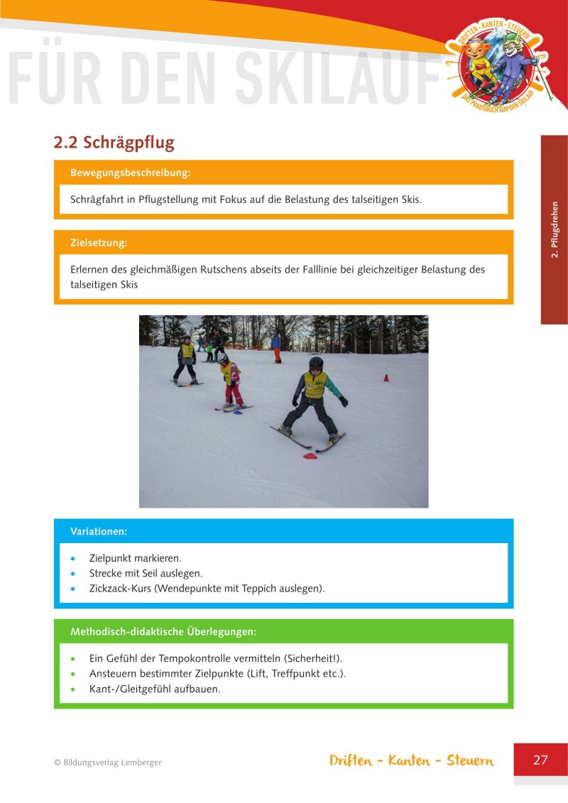 Driften-Kanten-Steuern – Das Praxisbuch für den Skilauf – Version Naturfreunde Jugend