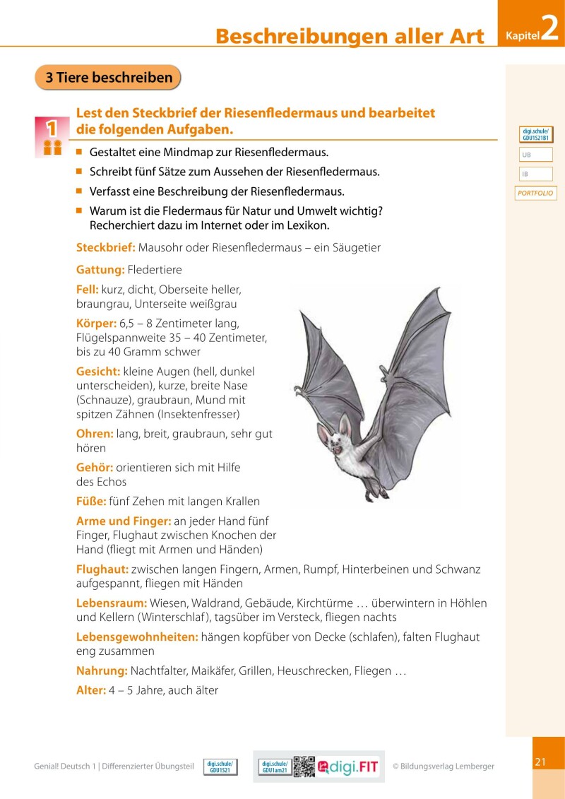 Genial! Deutsch 1 – Sprachbuch IKT LP’23 v.1.1 / Differenzierter Übungsteil