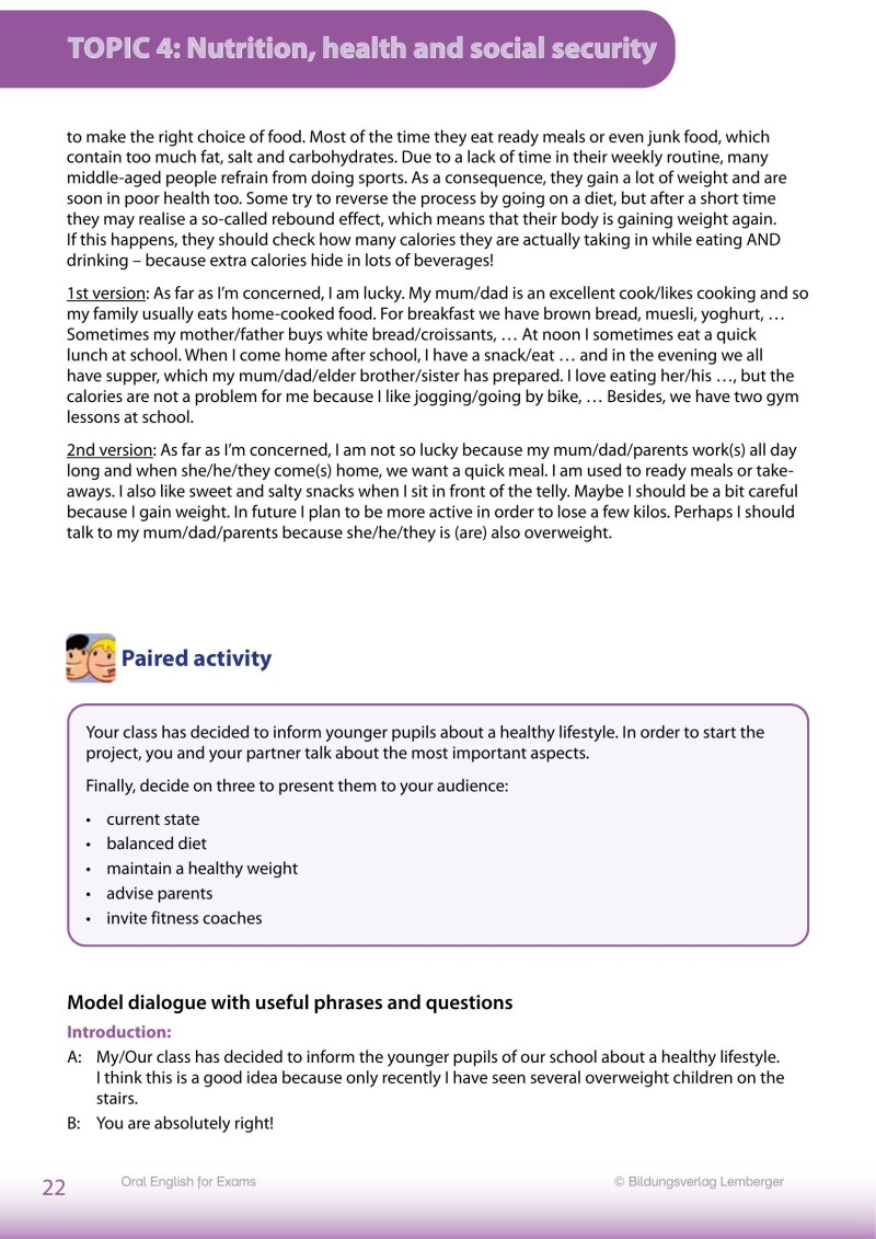 Oral English for Exams – Maturatraining inklusive
