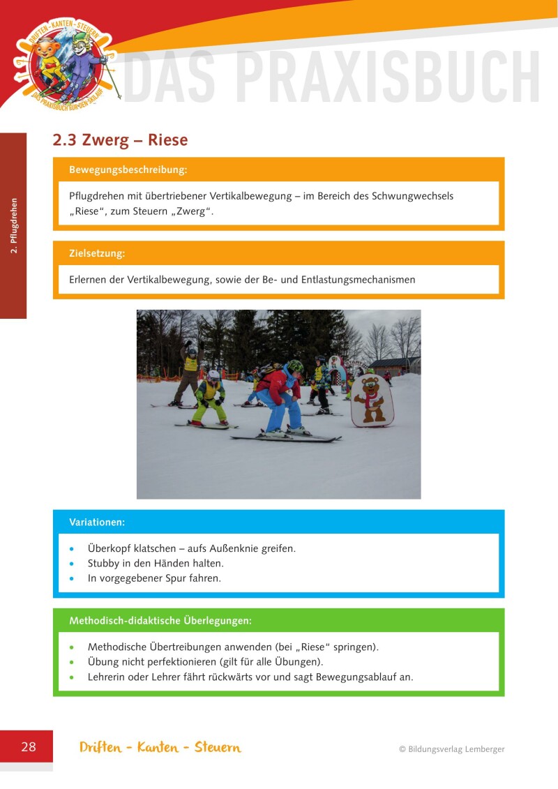 Driften-Kanten-Steuern – Das Praxisbuch für den Skilauf – Version Naturfreunde Jugend