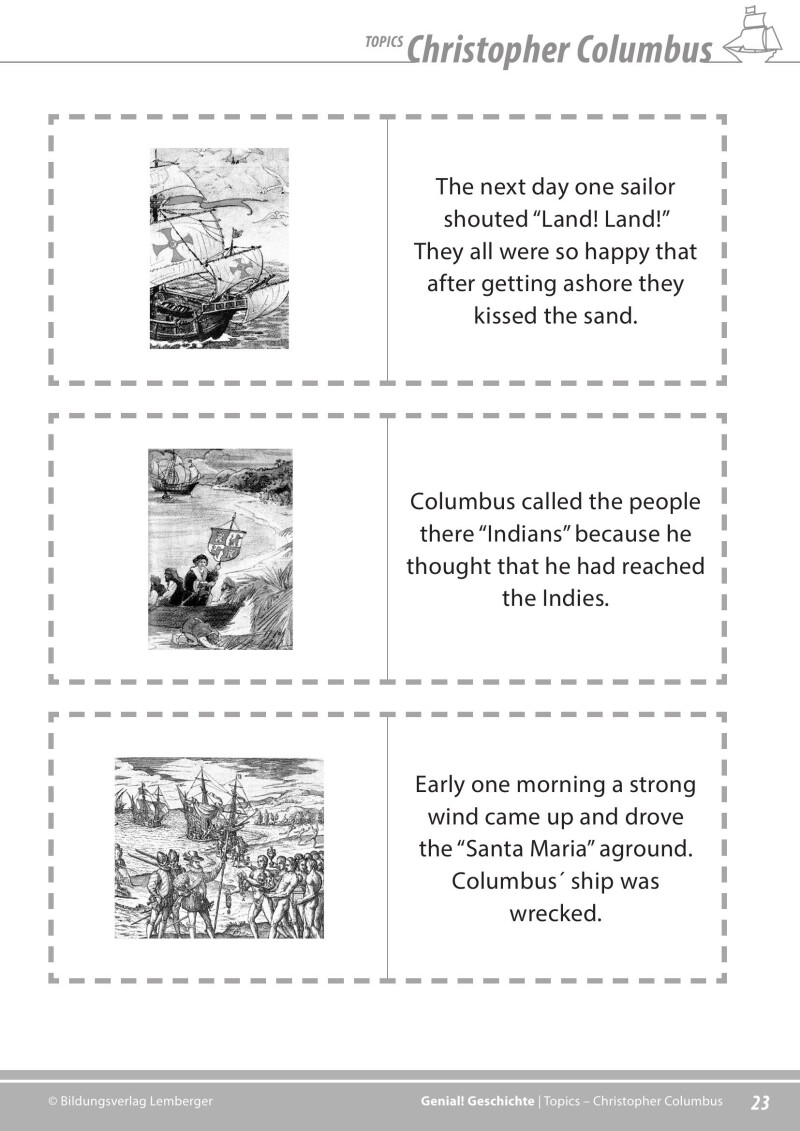 Genial! Geschichte 3 – topics 1: Columbus