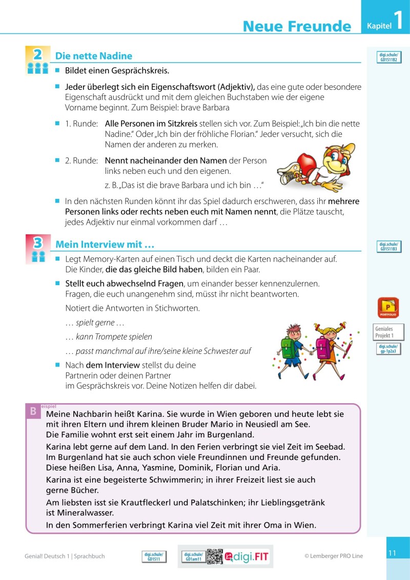 Genial! Deutsch 1 – Sprachbuch IKT LP’23 v.1.2 / Schulbuch