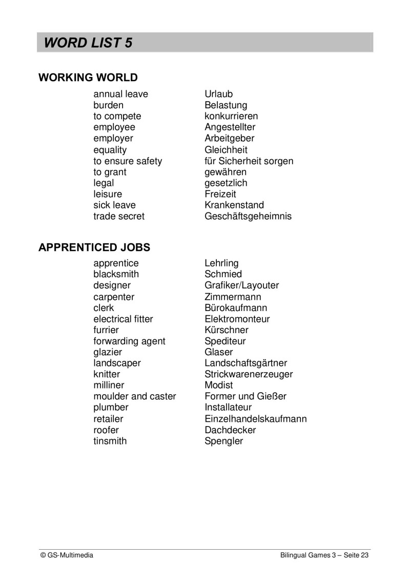 Bilingual Games – 3