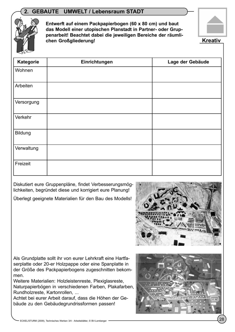 Technisches Werken 3/4 - Arbeitsblätter - Schulbuch
