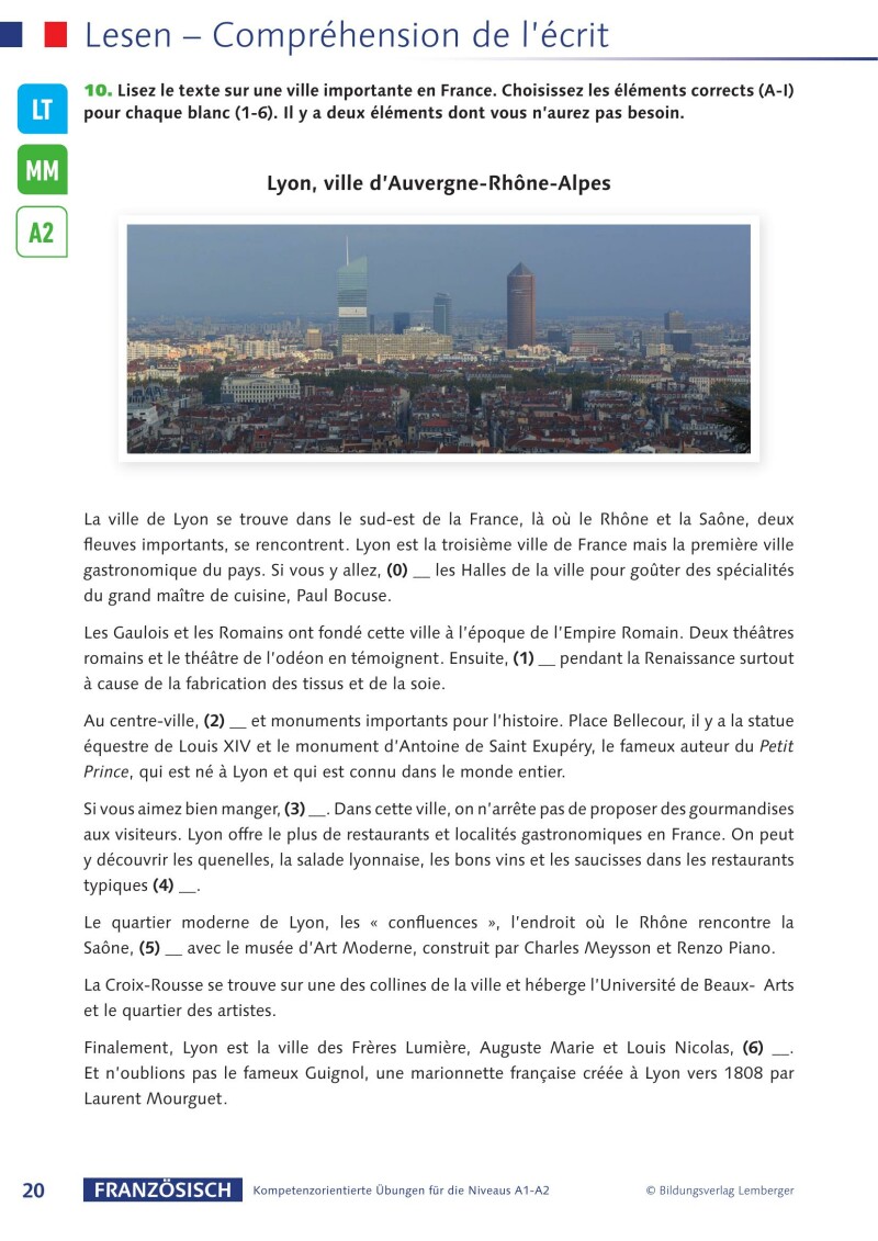 Französisch – Kompetenzorientierte Übungen für die Niveaus A1-A2