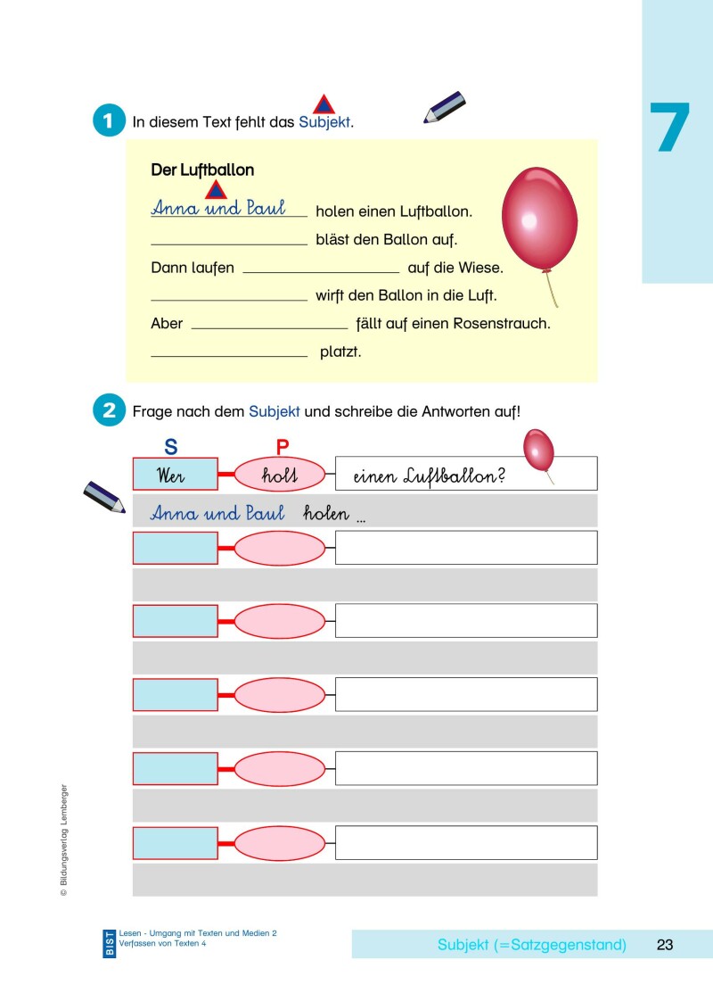 Deutsch Lernprogramm 2 - SchülerInnenband VS