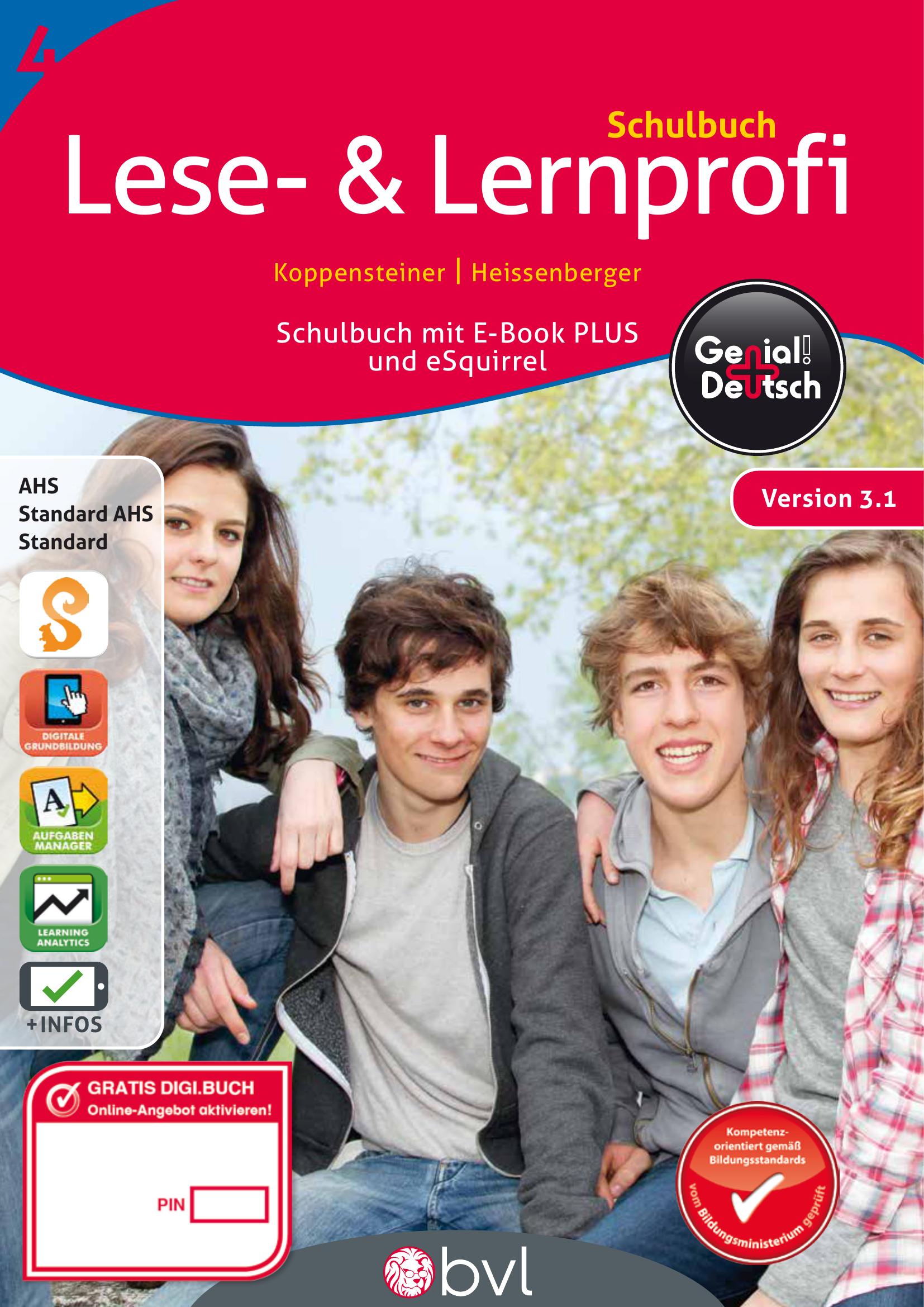 Genial! Deutsch 4 – Lese- und Lernprofi IKT v3.1 – Schulbuch mit digitaler Grundbildung