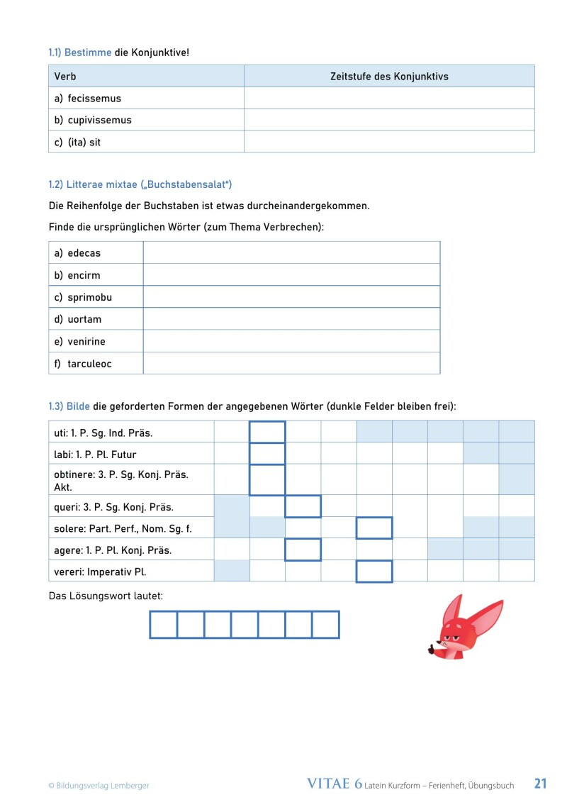 Vitae 6 / Ferienheft / Übungsbuch