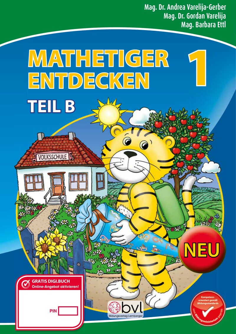 Mathetiger 1 NEU – Schulbuch Teil B (für das 2. Semester) – Classic