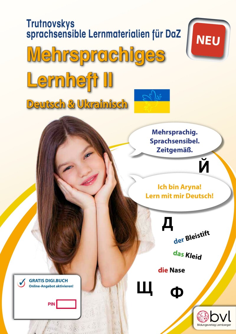 Trutnovskys sprachsensible Lernmaterialien für DaZ – Mehrsprachiges Lernheft 2 – Deutsch & Ukrainisch