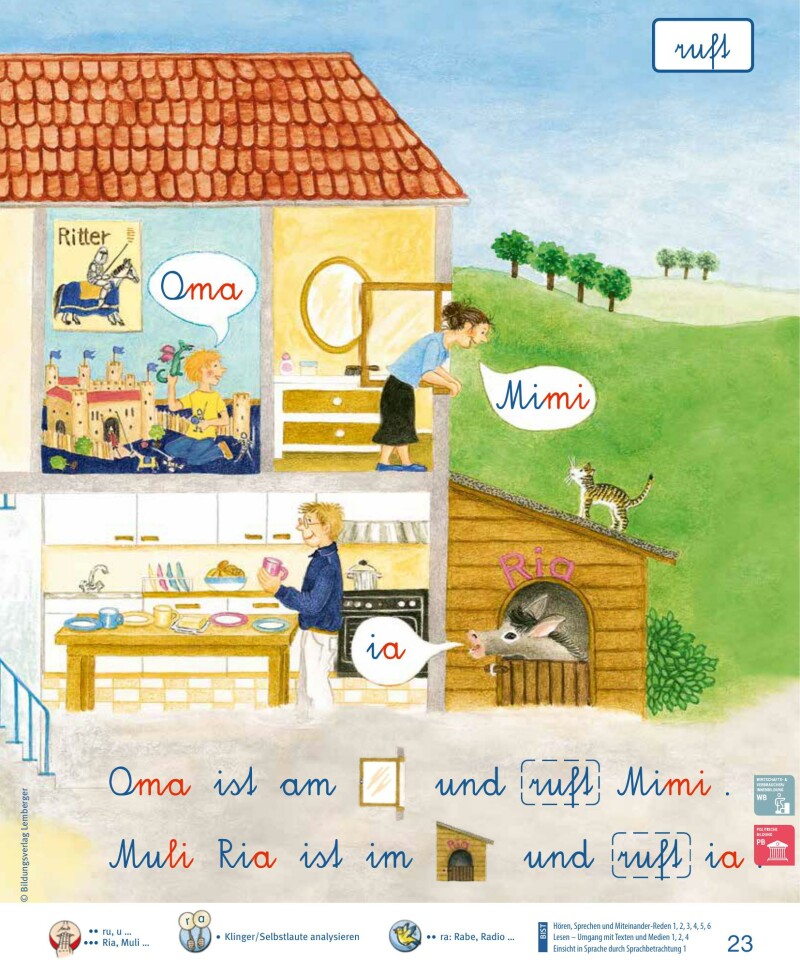 ABC der Tiere 1 – Schulbuch: Lesen in Silben – Silbenfibel Schreibschrift LP‘23 v1.1