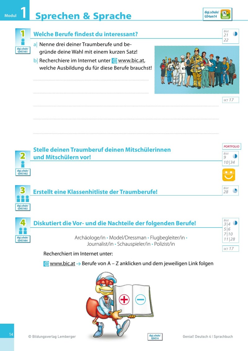 Genial! Deutsch 4 – Sprachbuch IKT: Schulbuch