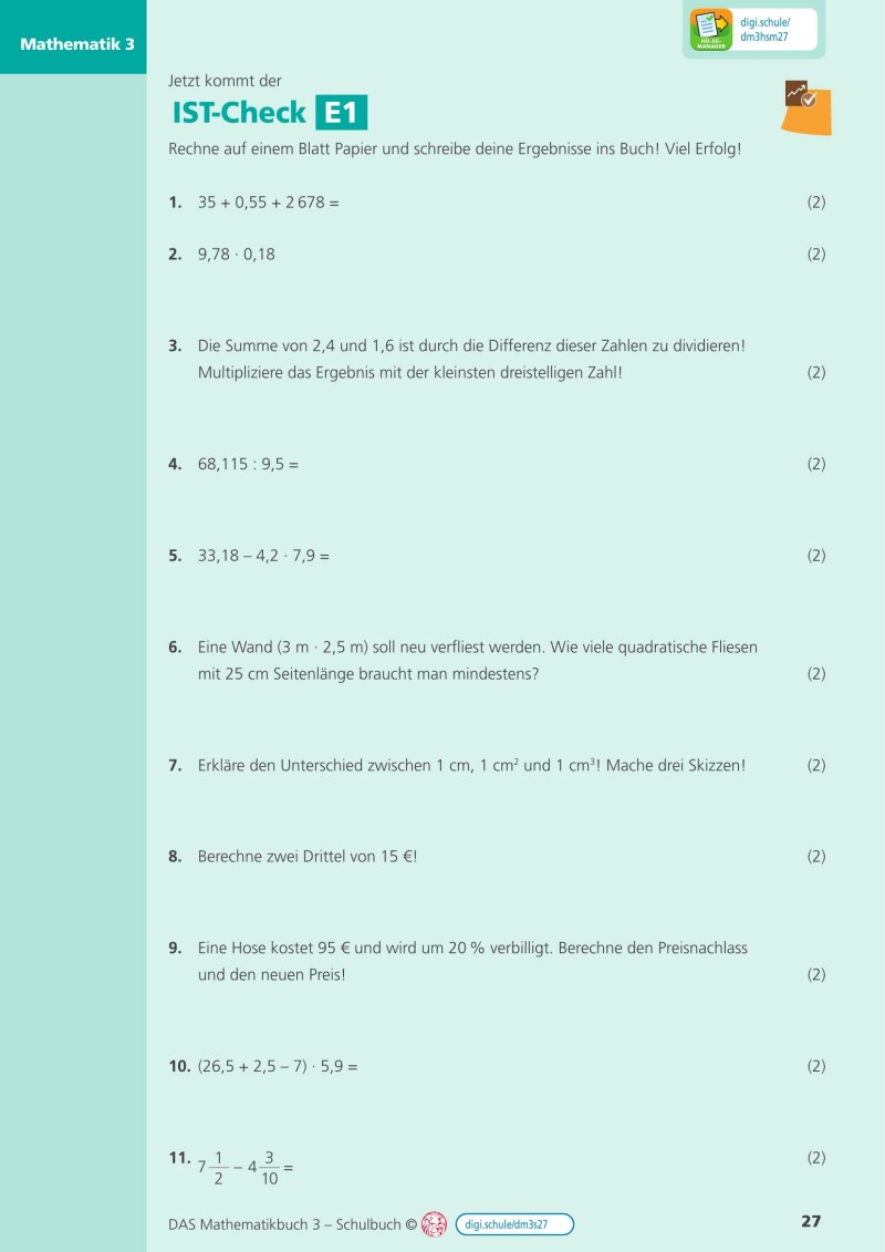 DAS Mathematikbuch 3 IKT v2.2