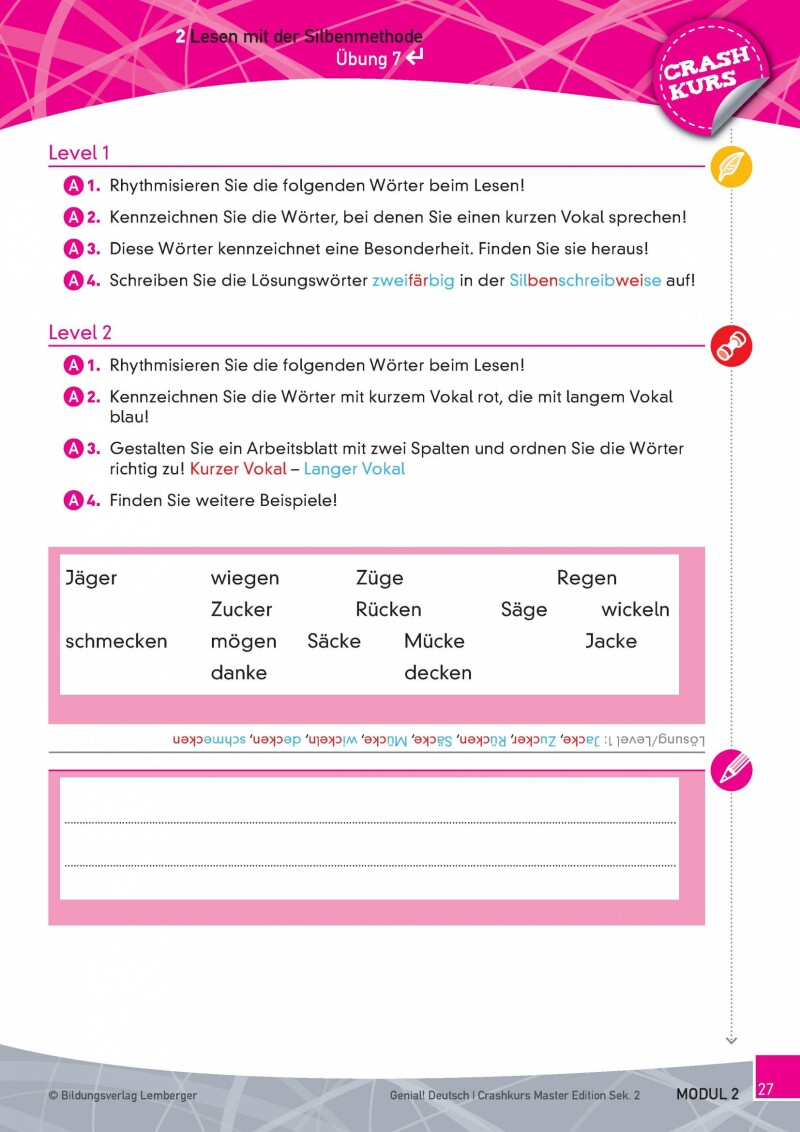 Genial! Deutsch - Crashkurs Lesen: Schulbuch Master Edition