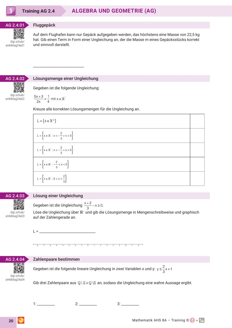 Grundkompetenzen Training Mathematik 12. Schulstufe mit Lösungsteil - Band 1