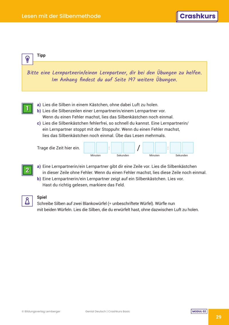 Genial! Deutsch – Crashkurs Lesen: Schulbuch Basic Edition LP’23 v.1.1