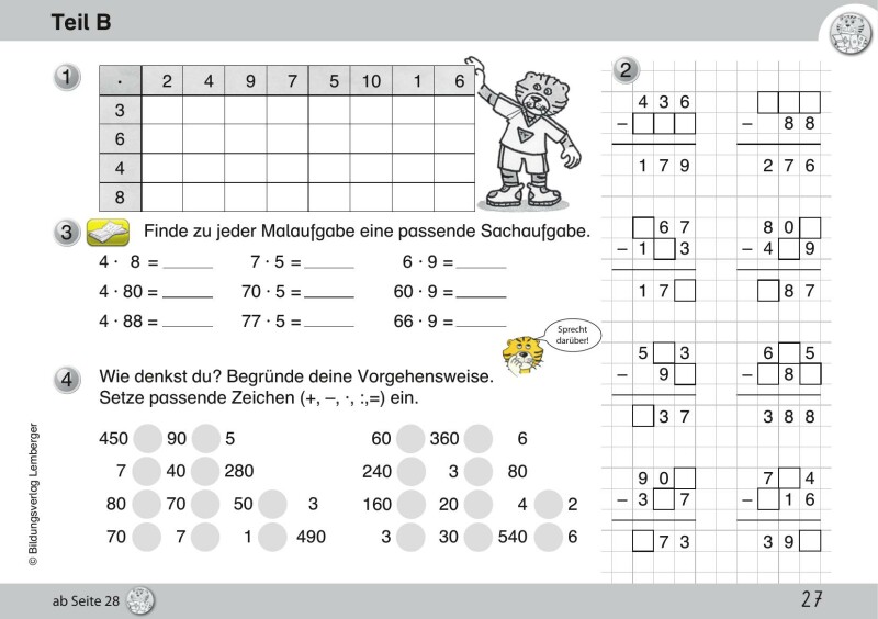 Mathetiger 3 NEU - Schulbuch Tigertrainer - Teil B (für das 2. Semester)