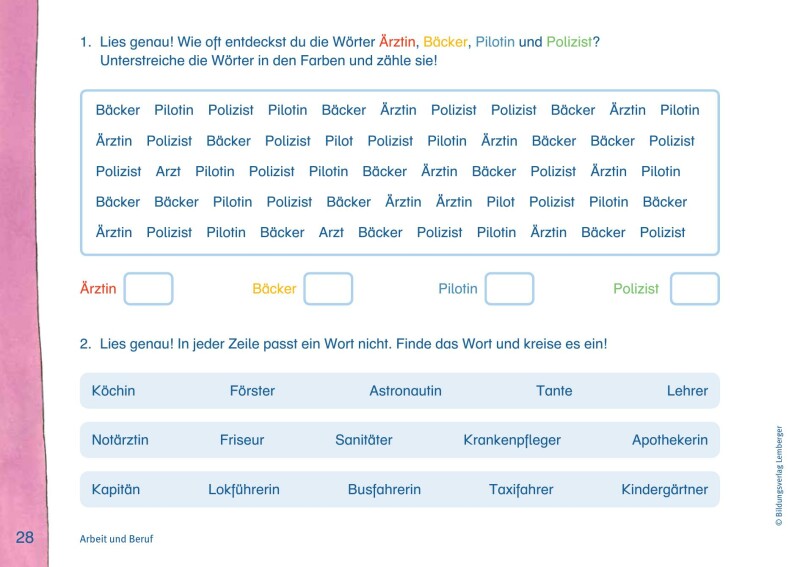 ABC der Tiere 3 - lesen - verstehen - malen