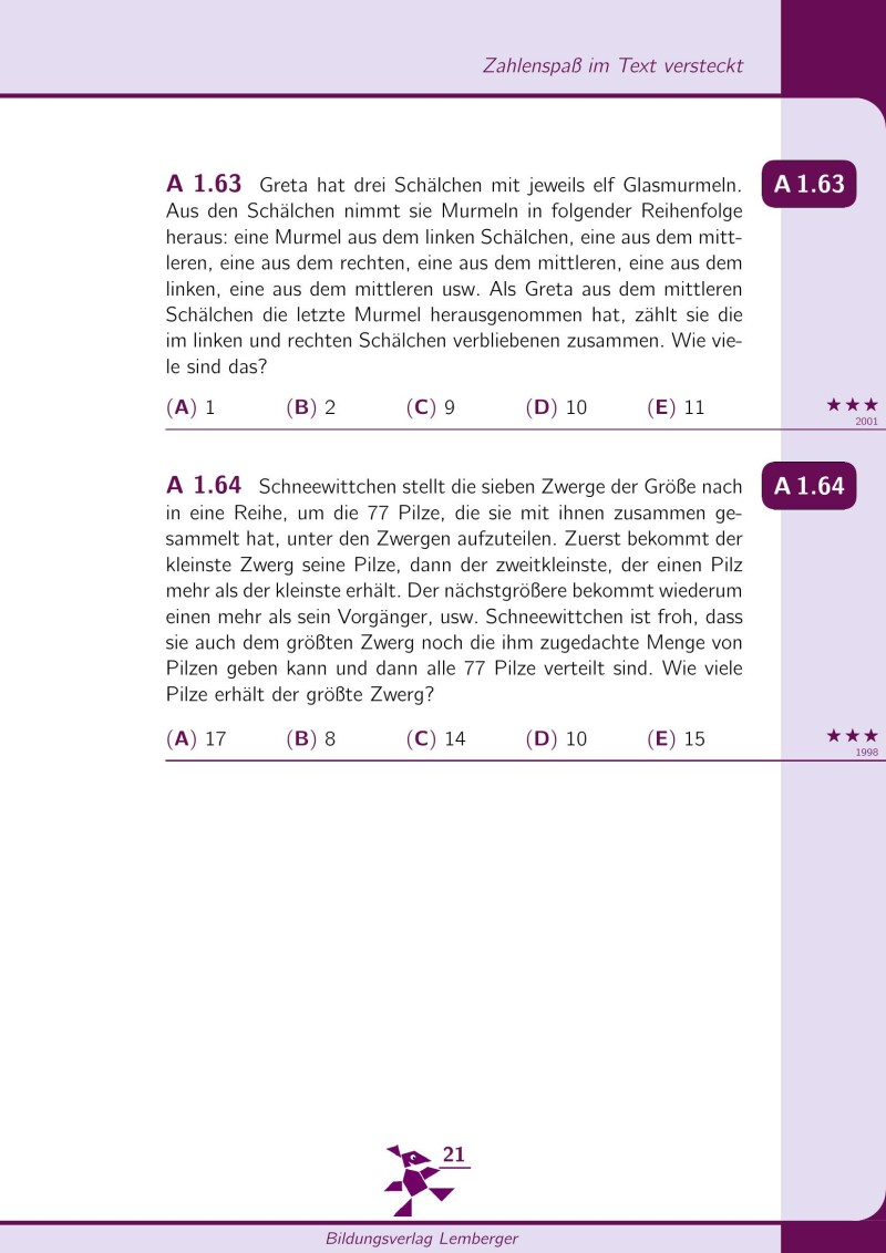 Mathe mit dem Känguru: Die schönsten Aufgaben für die Grundschule