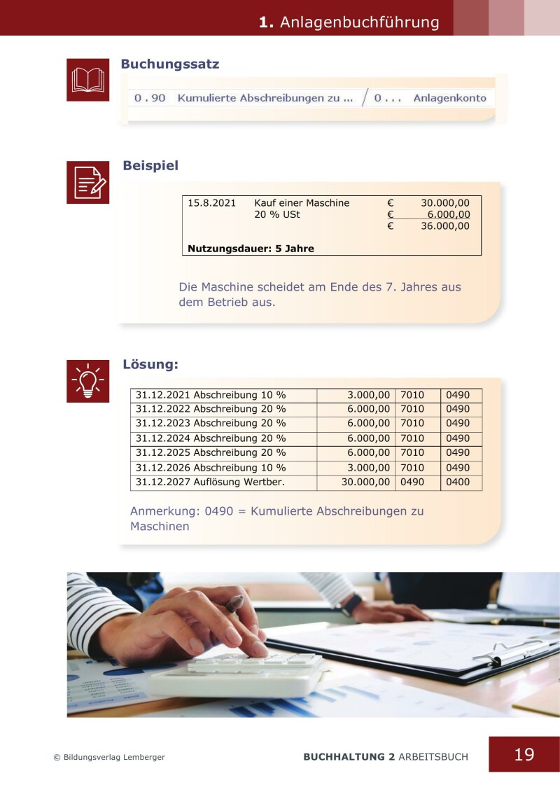 Buchhaltung 2 - Arbeitsbuch mit Lösungen