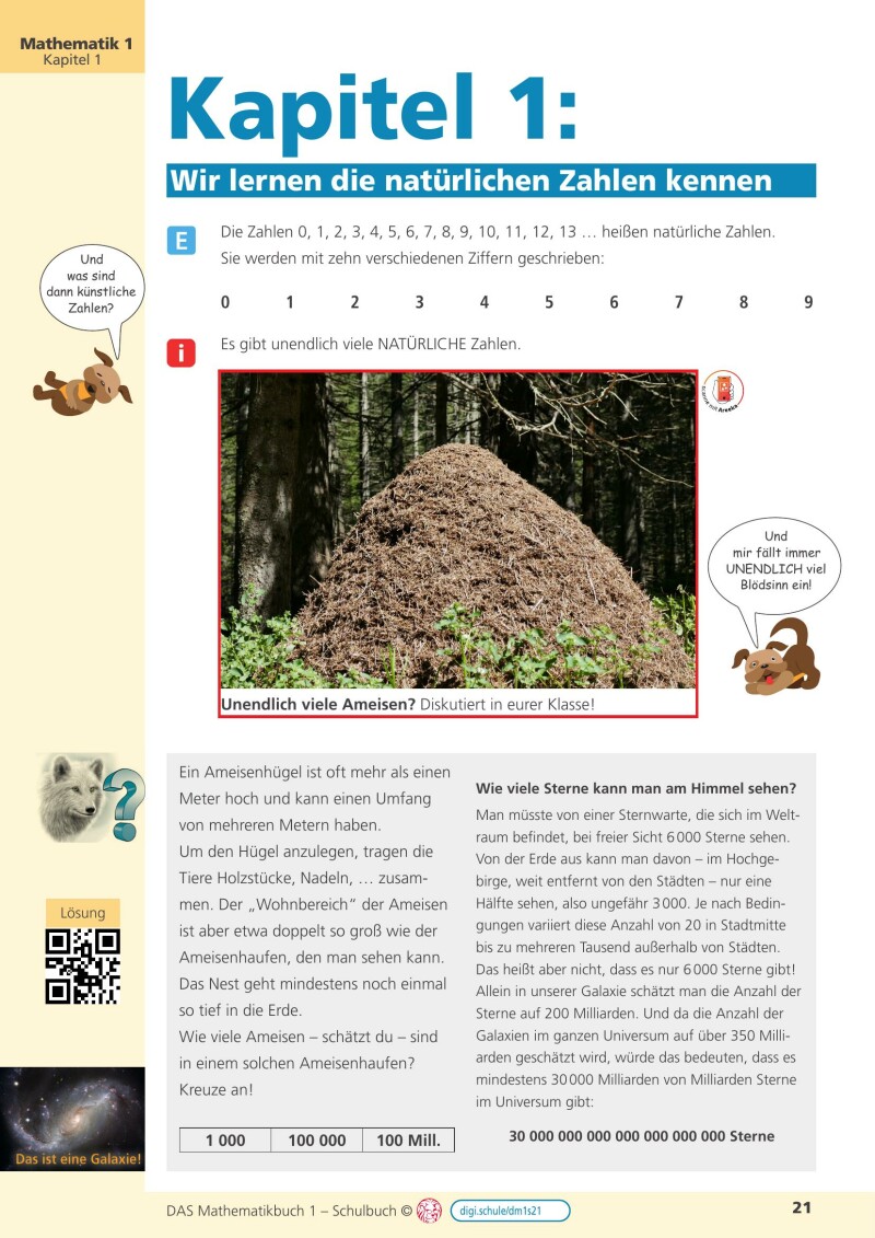 DAS Mathematikbuch 1 - Schulbuch IKT_Version 2.2: Mit Digitaler Grundbildung, Hörbuch, HÜ-/SÜ-Manager, Learning analytics, Lernvideos