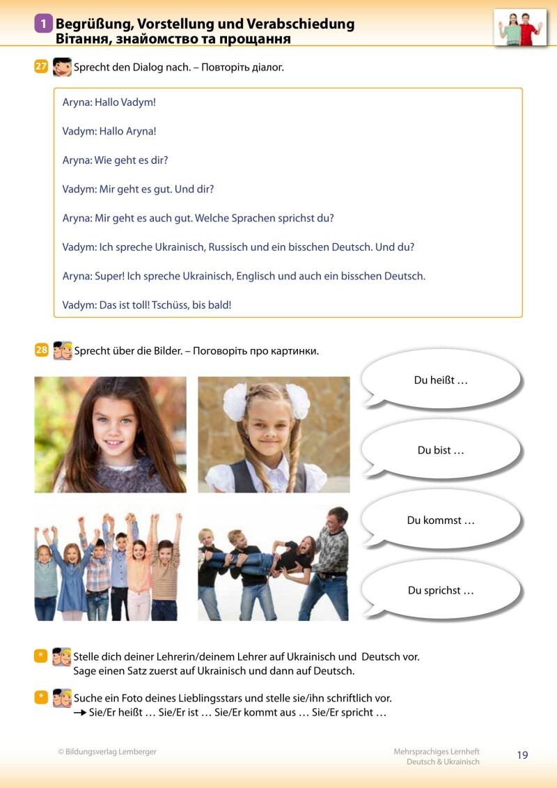 Trutnovskys sprachsensible Lernmaterialien für DaZ – Mehrsprachiges Lernheft / Deutsch & Ukrainisch