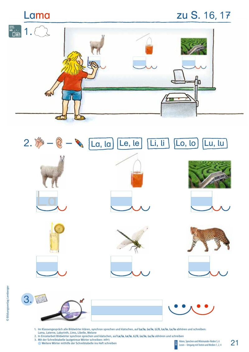 ABC der Tiere 1 – Schulbuch: Lesen in Silben – Arbeitsheft – Teil A LP‘23 v1.1