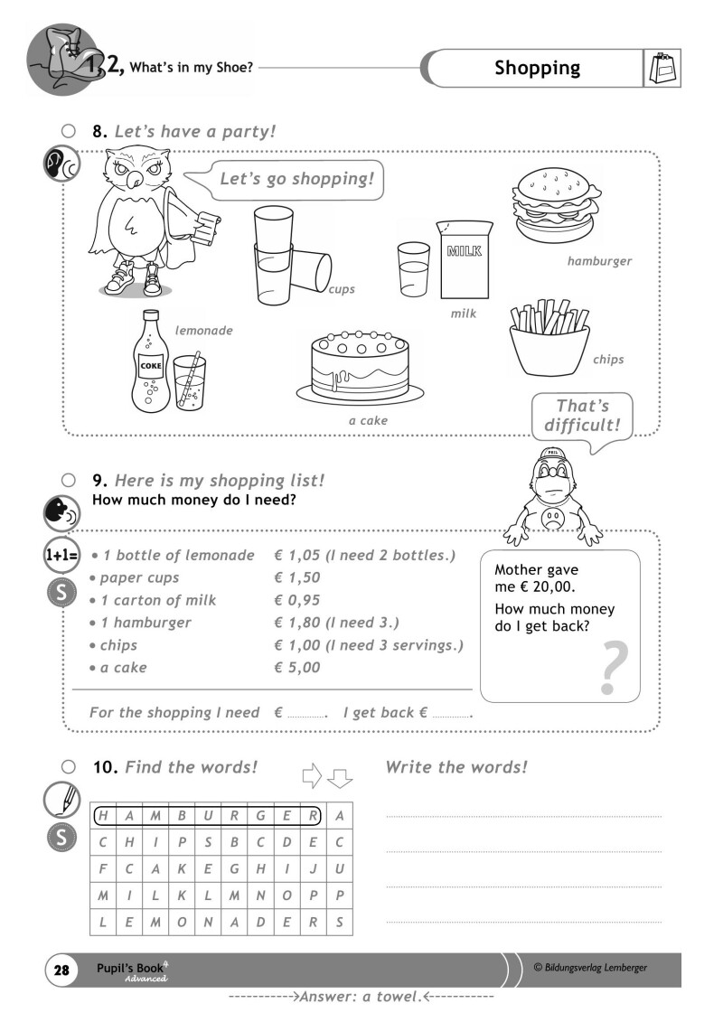 1,2, What's in my Shoe? - Pupil's Book 4 - Advanced