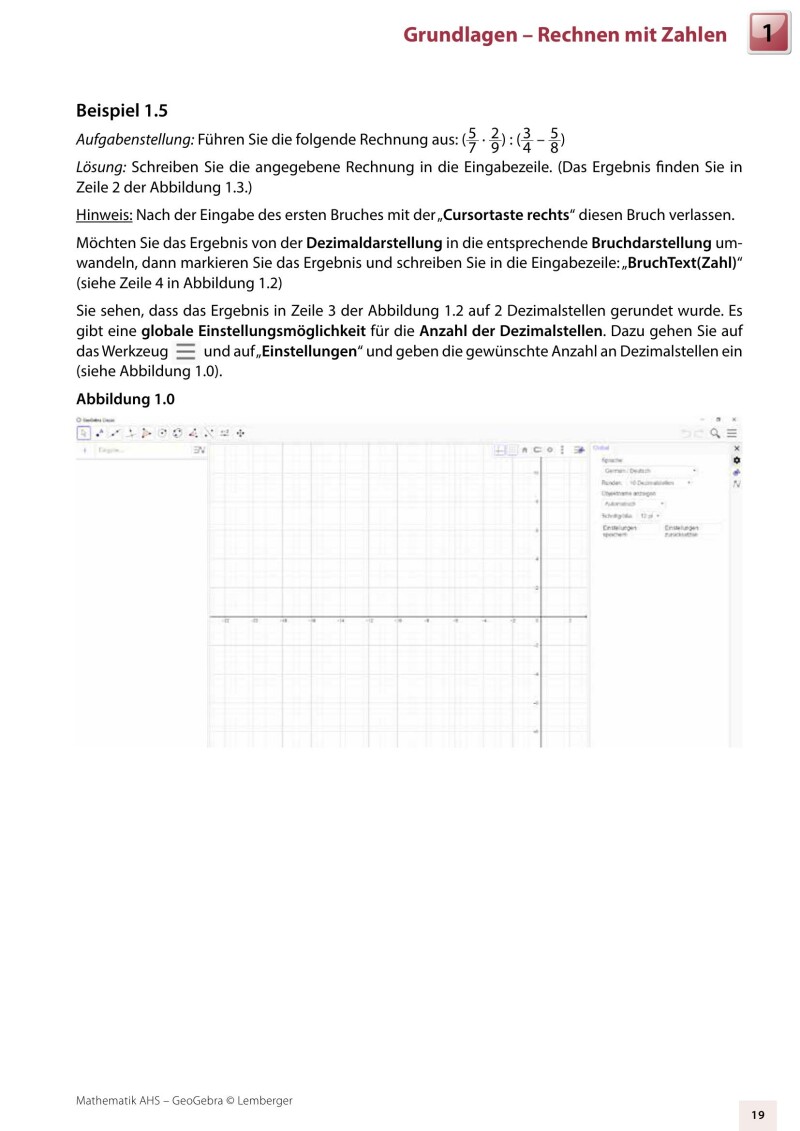 Mathematik AHS Oberstufe – Geogebra