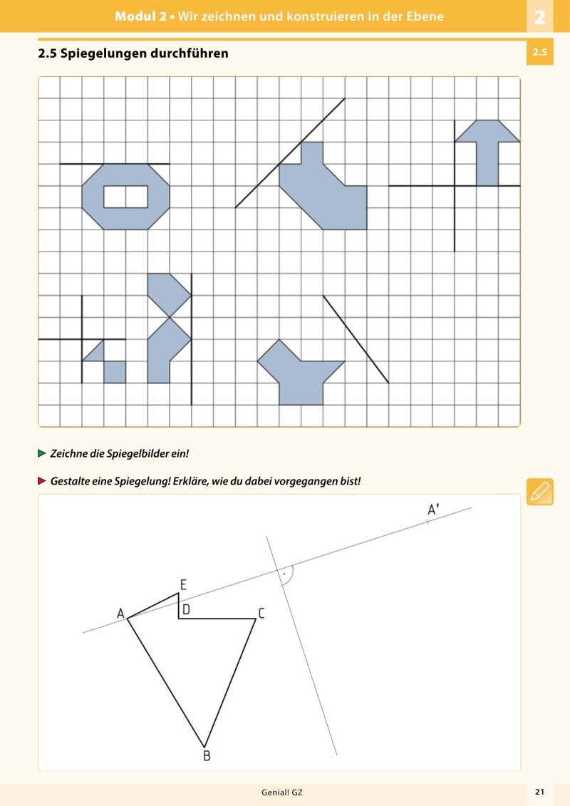 Genial! Geometrisches Zeichnen 3-4 / Schulbuch v2.1
