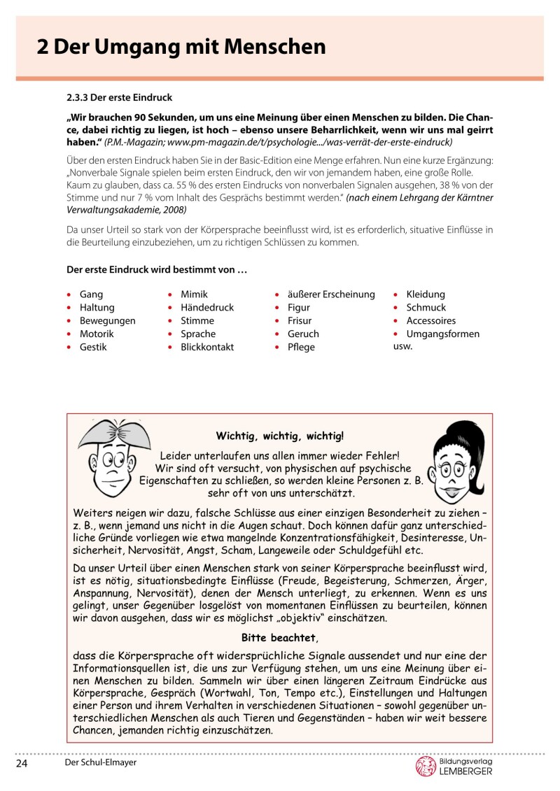 Der Schul-Elmayer - Oberstufe