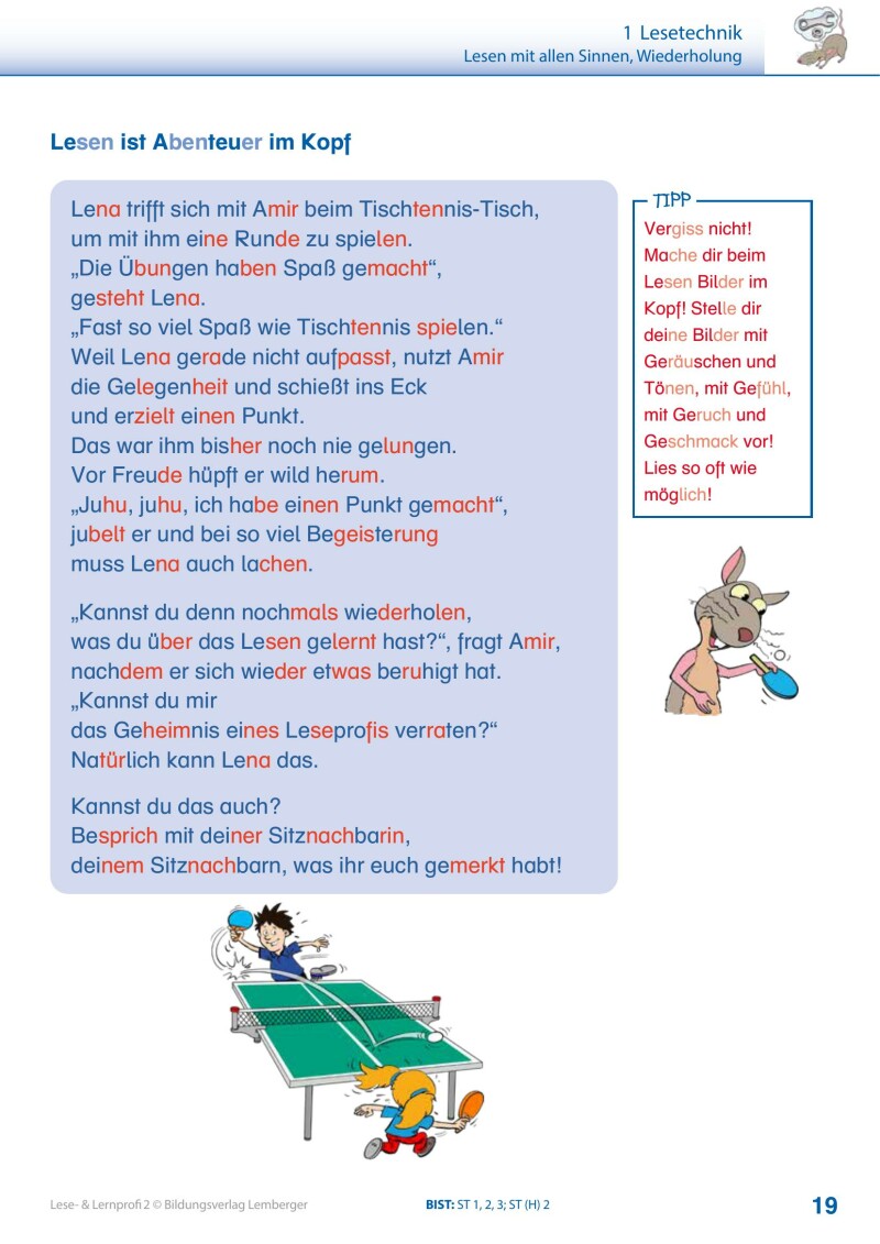 Lese- und Lernprofi 2 - Schulbuch: Silbierte Ausgabe_Version 3.1