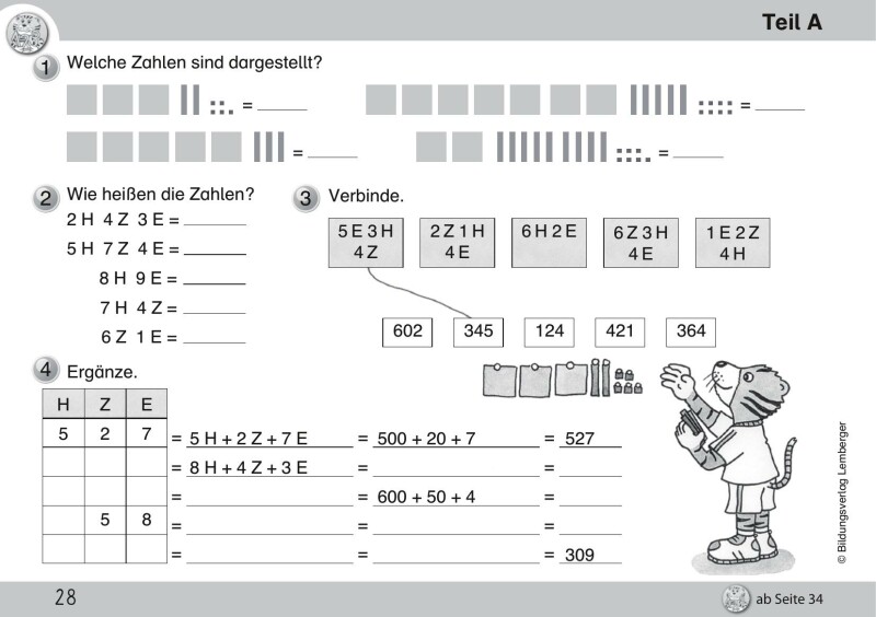 Mathetiger 3 NEU - Schulbuch Tigertrainer - Teil A (für das 1. Semester)