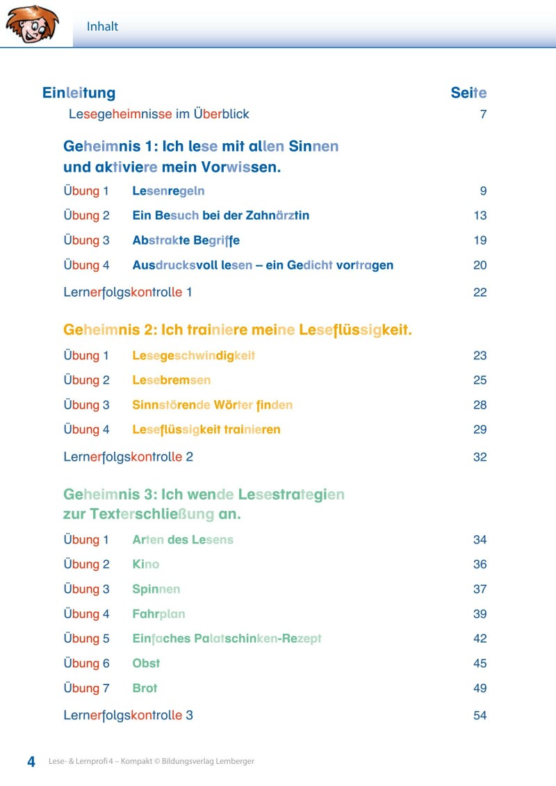 Lese- und Lernprofi 4 KOMPAKT LP’23 v1.1 / Schulbuch – silbierte Ausgabe