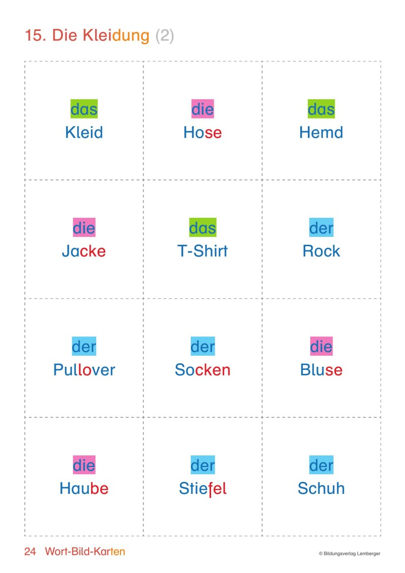 Genial! Deutsch DAZ - Schritt für Schritt zukunftsfit - Heft mit Wortkarten